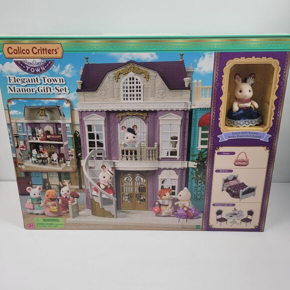 Calico Critters Elegant Town Manor Gift Set NIB - Picture 1 of 7